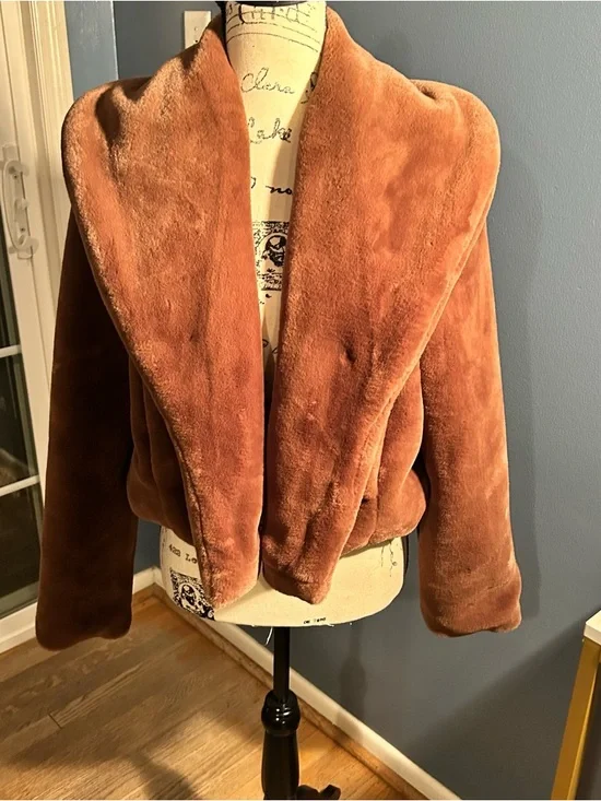 Blank NYC Women's Espresso Faux Fur Martini Jacket - Picture 2 of 13